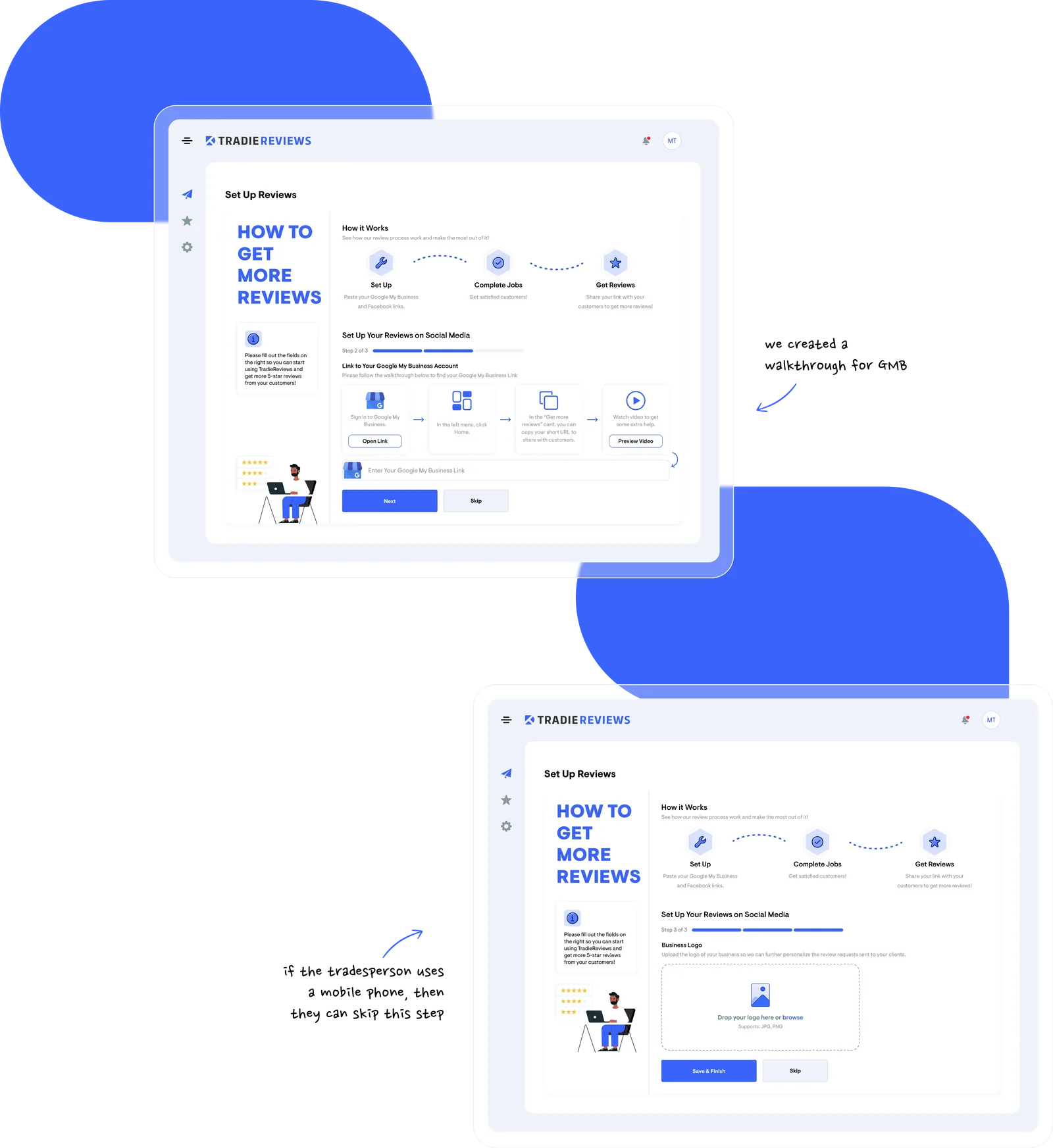 Revised onboarding flow